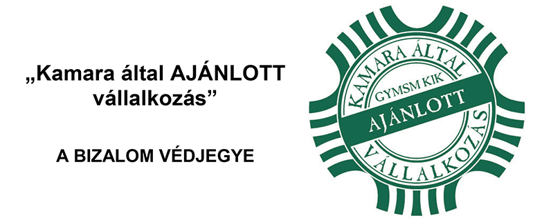 Kamara által AJÁNLOTT vállalkozás